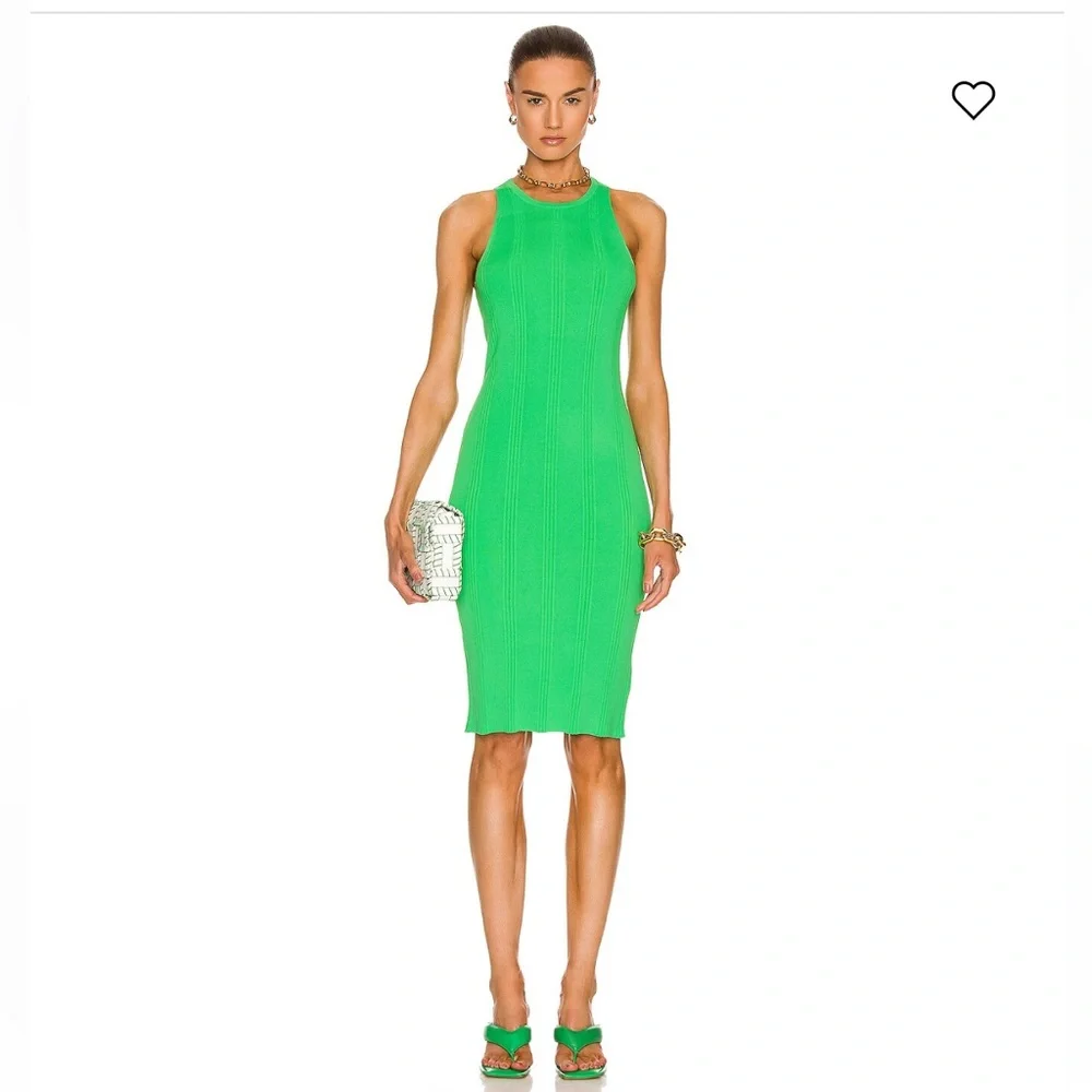 L'AGENCE Shelby Bodycon Dress in Pop Green size xs NEW with tags